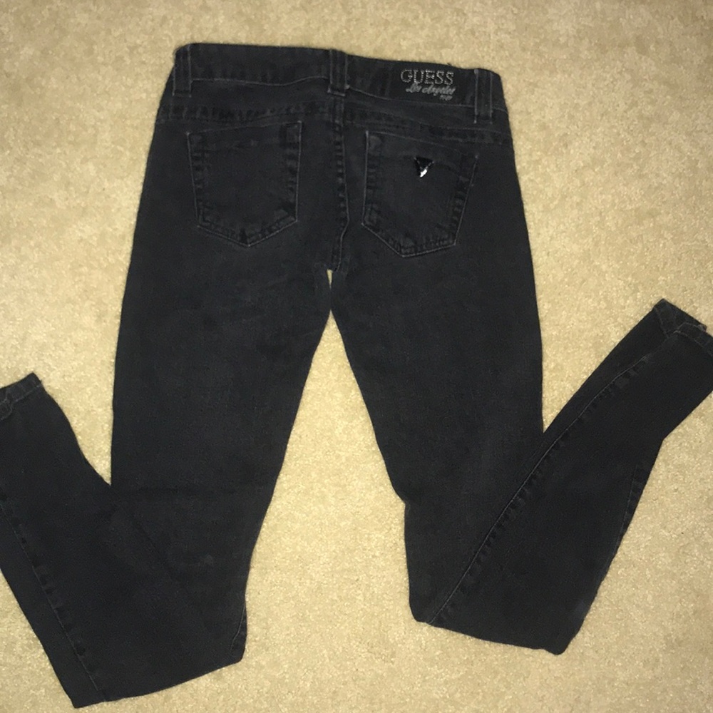 Guess black jeans size 24